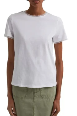 EDC T - Shirt mit Spitze 031CC1K308