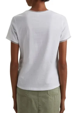 EDC T - Shirt mit Spitze 031CC1K308