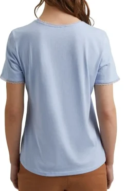 EDC T - Shirt mit Spitze 031CC1K308