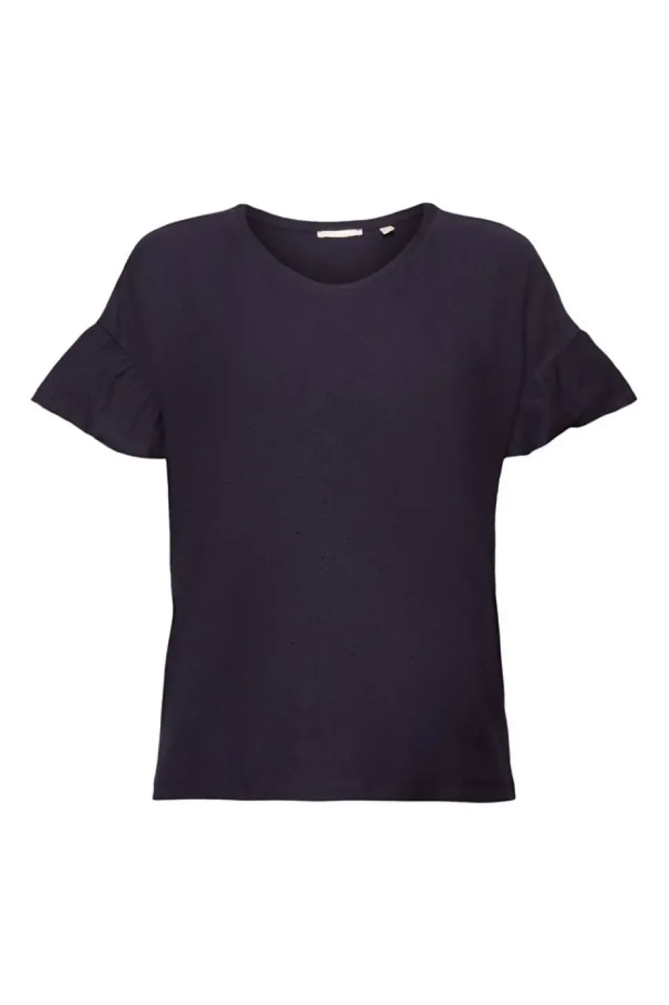 EDC T-Shirt mit Strukturmuster blau S23 033CC1K317