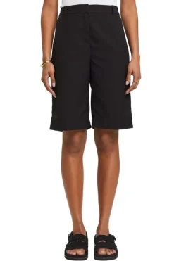 Esprit Bermudashorts mit hohem Bund schwarz NOS 993EE1C309