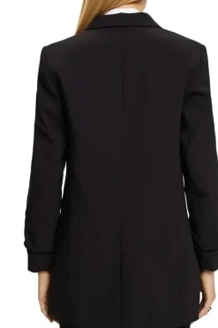 Esprit Blazer mit gerafften Ärmeln schwarz NOS 993EE1G305