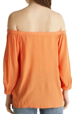 Esprit Bluse Carmen 3/4 Arm weiß orange 030EE1F318