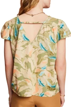 Esprit Bluse mit Allover-Print grün S23 063EE1F301