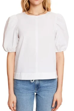 Esprit Bluse mit Puffärmeln weiß S23 053EE1F309