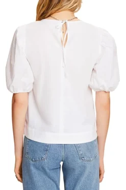 Esprit Bluse mit Puffärmeln weiß S23 053EE1F309