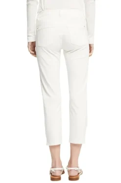 ESPRIT Caprihose seitliche Saumschlitze weiß, grün S12 042EE1B328