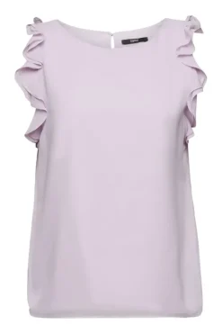 Esprit Chiffonbluse mit Rüschen lila, schwarz NOS 993EO1F305