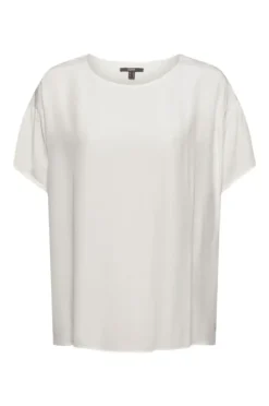 ESPRIT COLLECTION kurzarm Bluse weiß 041EO1F309
