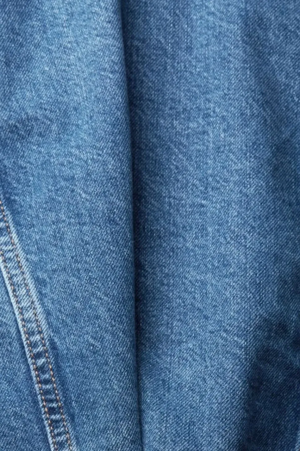 ESPRIT Denim-Jacke reine Baumwolle Schlaufe am Saum blau NOS 992EE1G311