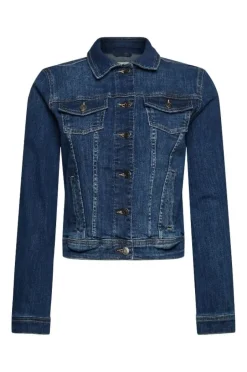 ESPRIT Jeansjacke Used- look blau S12  992EE1G301