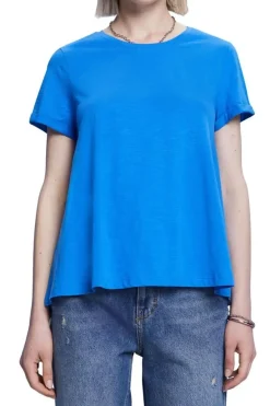 Esprit Klassisches Rundhals-T-Shirt blau, pink S23 053EE1K302