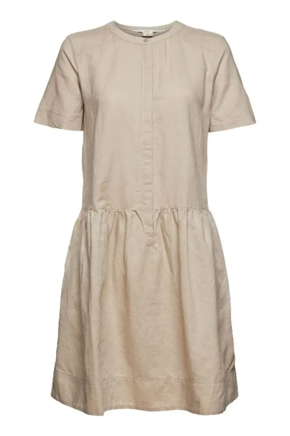 ESPRIT Kleid mit Knopfleiste aus Leinen-Mix 042EE1E315