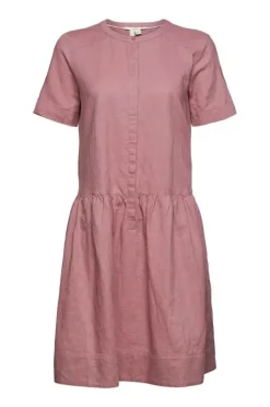 ESPRIT Kleid mit Knopfleiste aus Leinen-Mix 042EE1E315