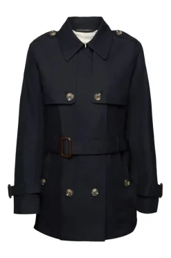 Esprit Kurzer Trenchcoat mit Gürtel beige, grün, schwarz S23 013EE1G330