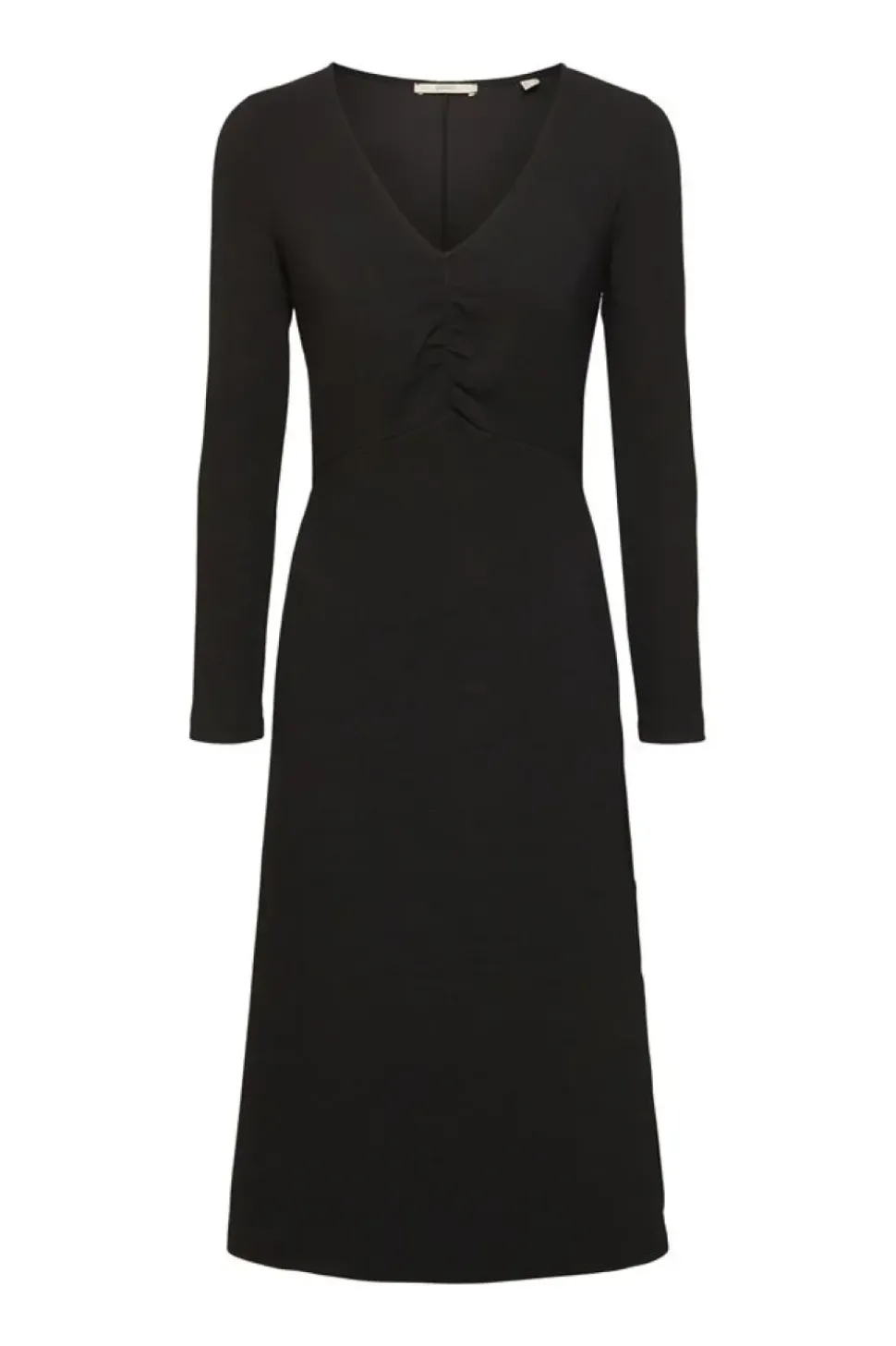 Esprit Midikleid mit V-Ausschnitt schwarz S23 112EE1E307