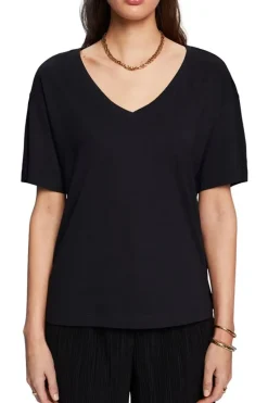 Esprit Oversize T-Shirt orange, schwarz S23 043EE1K325