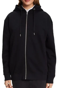 ESPRIT Recycelt: Oversize Hoodie Reißverschluss weiß, grau, schwarz S14 993EE1J310