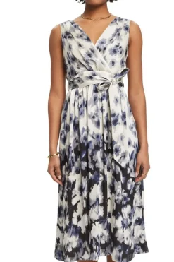Esprit Satin Minikleid mit floralem Print S13 023EO1E340