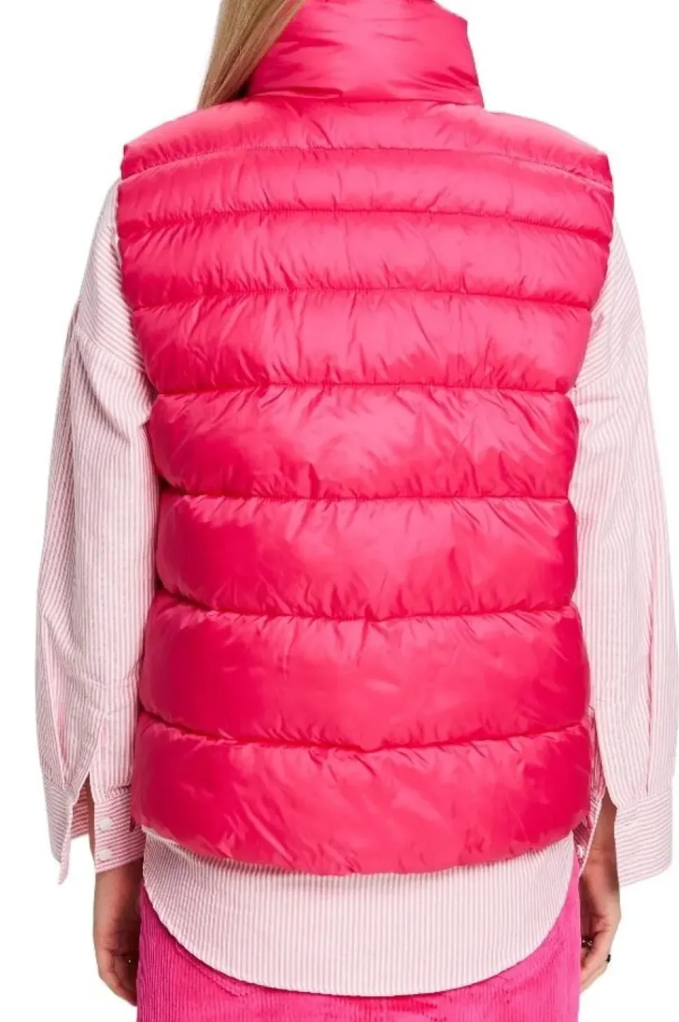 ESPRIT Weste thermoisolierende wasserabweisend weiß, pink S14 014EE1H301