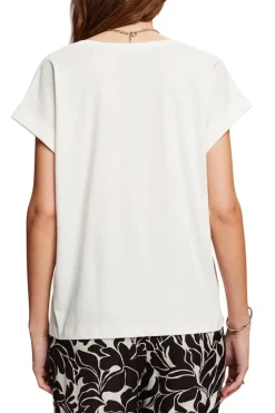 Esprit Women Tshirt short sleeve weiß, beige, grün, schwarz S23 063EE1K302