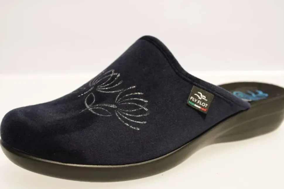Fly Flot Hausschuh Hauspantolette blau 863867