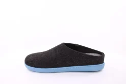 Fuß Bequem Herren Hausschuh Pantolette Wechselfußbett blau, schwarz S23 801/01