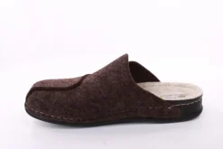 Fuß Bequem Herren Hausschuh Pantolette braun S23 602/01