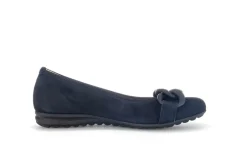Gabor Ballerina Rauleder COMFORT-Mehrweite G blau S14 42.625.36