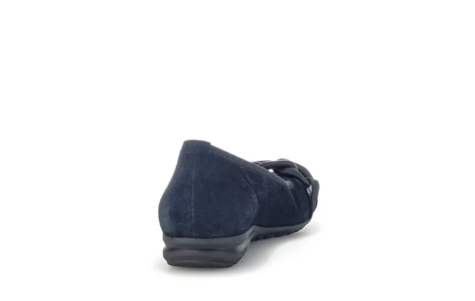 Gabor Ballerina Rauleder COMFORT-Mehrweite G blau S14 42.625.36