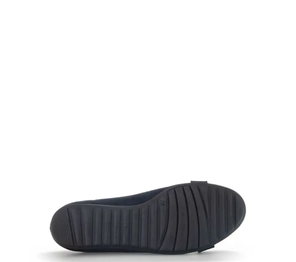 Gabor Ballerina Rauleder COMFORT-Mehrweite G blau S14 42.625.36