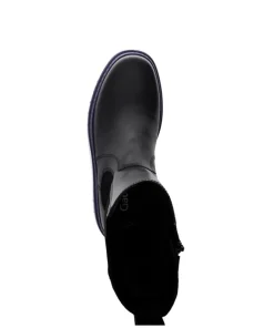 Gabor Biker Boots Leder Warmfutter Wechselfußbett farbige Sohle schwarz S23 31.724.23