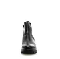 Gabor Chelsea Boots Leder Wechselfußbett derbe Sohle schwarz S23 31.710.27