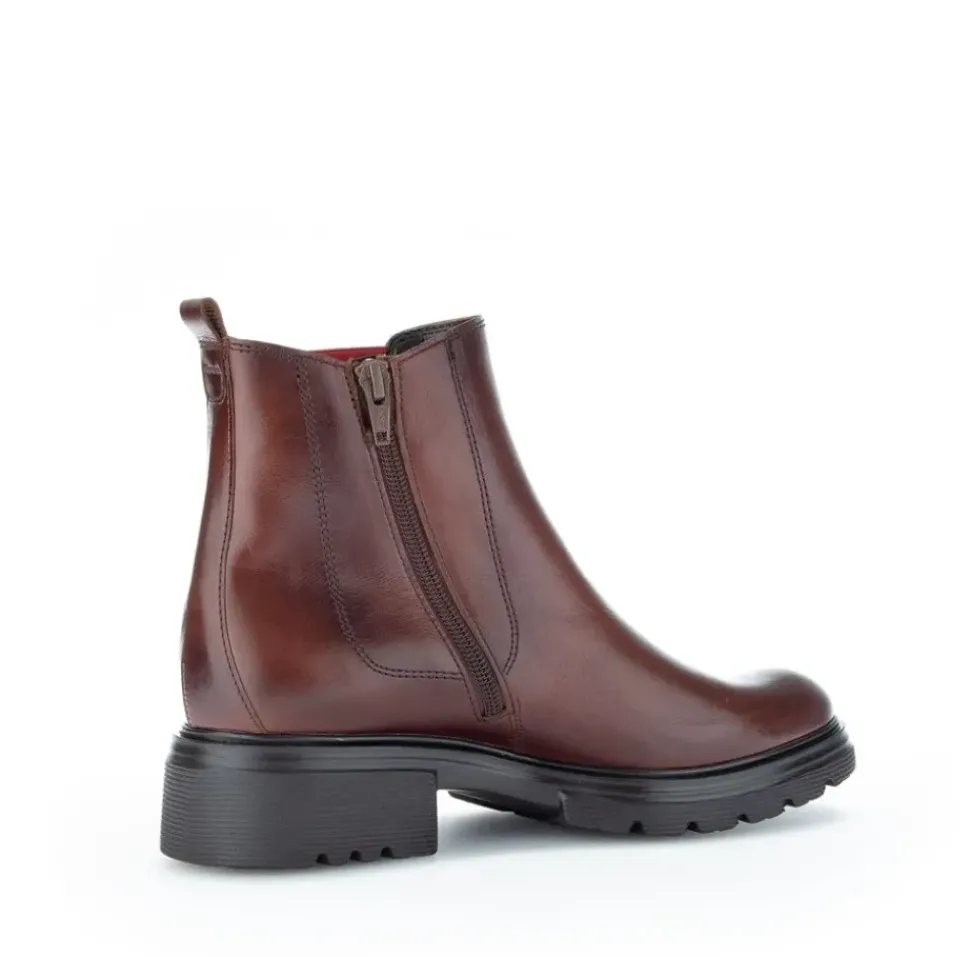 Gabor Chelsea-Boots Leder Wechselfußbett Reißverschluss braun S22 91.610.25