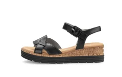 Gabor Damen Keilsandalette Leder COMFORT-Mehrweite G schwarz  S14 42.704.57