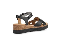 Gabor Damen Keilsandalette Leder COMFORT-Mehrweite G schwarz S14 42.704.57