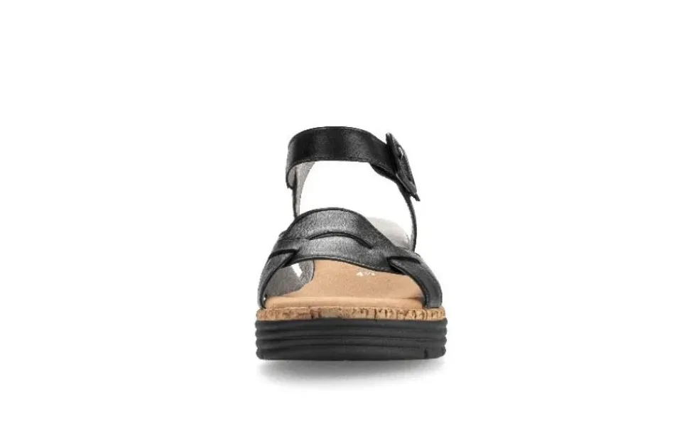 Gabor Damen Keilsandalette Leder COMFORT-Mehrweite G schwarz S14 42.704.57