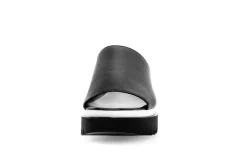 Gabor Damen Pantolette Leder Sägezahnsohle schwarz S14 44.613.27