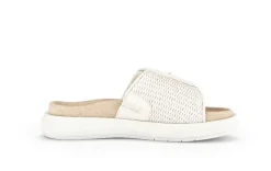 Gabor Damen Pantolette Zierschnalle Bastoptik beige S14 43.754.42