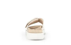 Gabor Damen Pantolette Zierschnalle Bastoptik beige S14 43.754.42