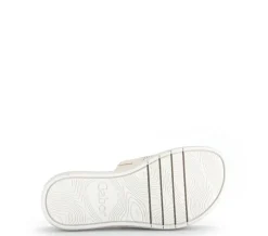Gabor Damen Pantolette Zierschnalle Bastoptik beige S14 43.754.42
