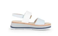Gabor Damen Plateau Sandale COMFORT-Mehrweite G blau S14 42.744.56