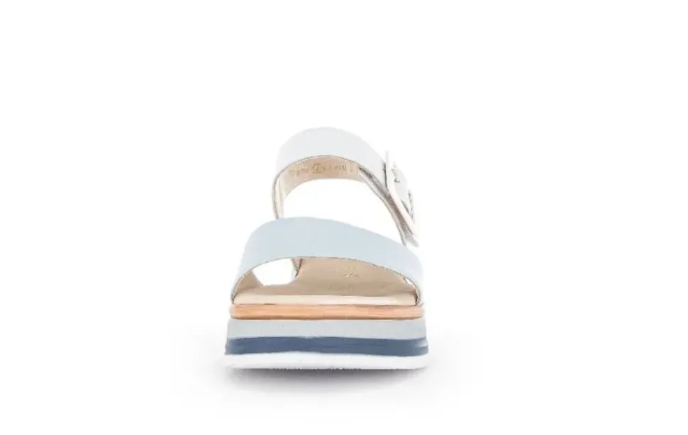 Gabor Damen Plateau Sandale COMFORT-Mehrweite G blau S14 42.744.56