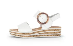 Gabor Damen Plateau Sandale Leder weiß S14 44.550.20