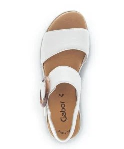 Gabor Damen Plateau Sandale Leder weiß S14 44.550.20