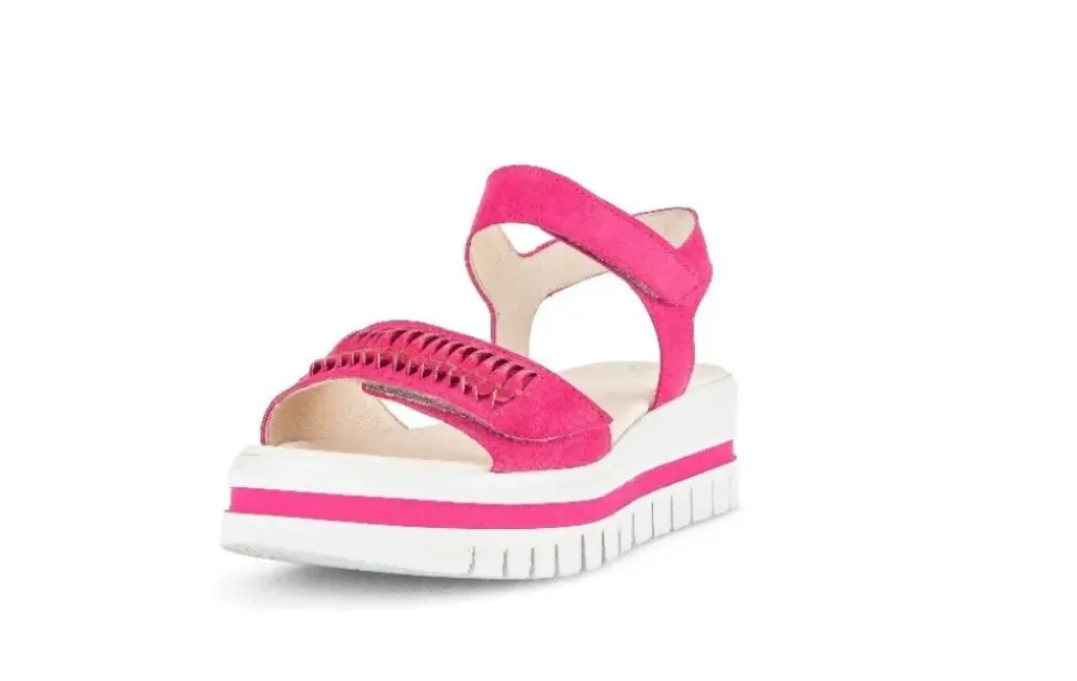 Gabor Damen Sandale Rauleder pink S14 44.626.10