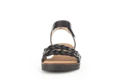 Gabor Damen Sandalette Leder Keilabsatz COMFORT-Mehrweite G schwarz S14 42.759.27