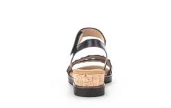 Gabor Damen Sandalette Leder Keilabsatz COMFORT-Mehrweite G schwarz S14 42.759.27
