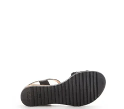 Gabor Damen Sandalette Leder Keilabsatz COMFORT-Mehrweite G schwarz S14 42.759.27