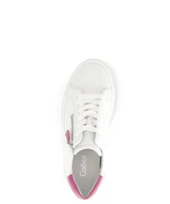 Gabor Damen Sneaker Leder Wechselfußbett weiß S14 43.264.20